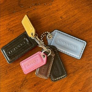 Coach Multicolor Leather Keychain Collection